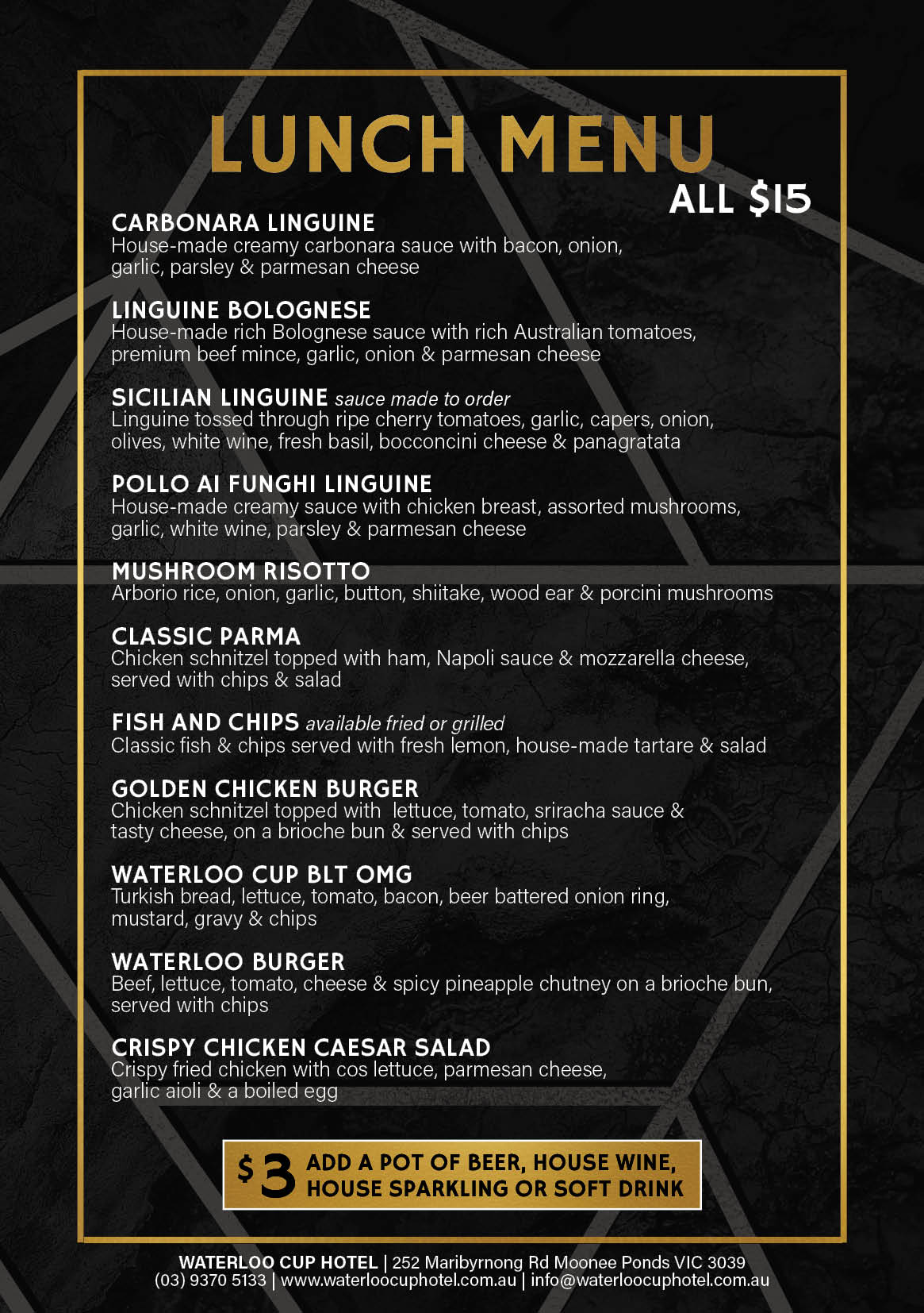 Waterloo Cup Hotel Bistro, Bar & Function Spaces